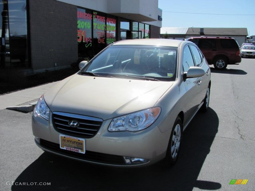 2007 Elantra GLS Sedan - Laguna Sand Beige / Beige photo #1