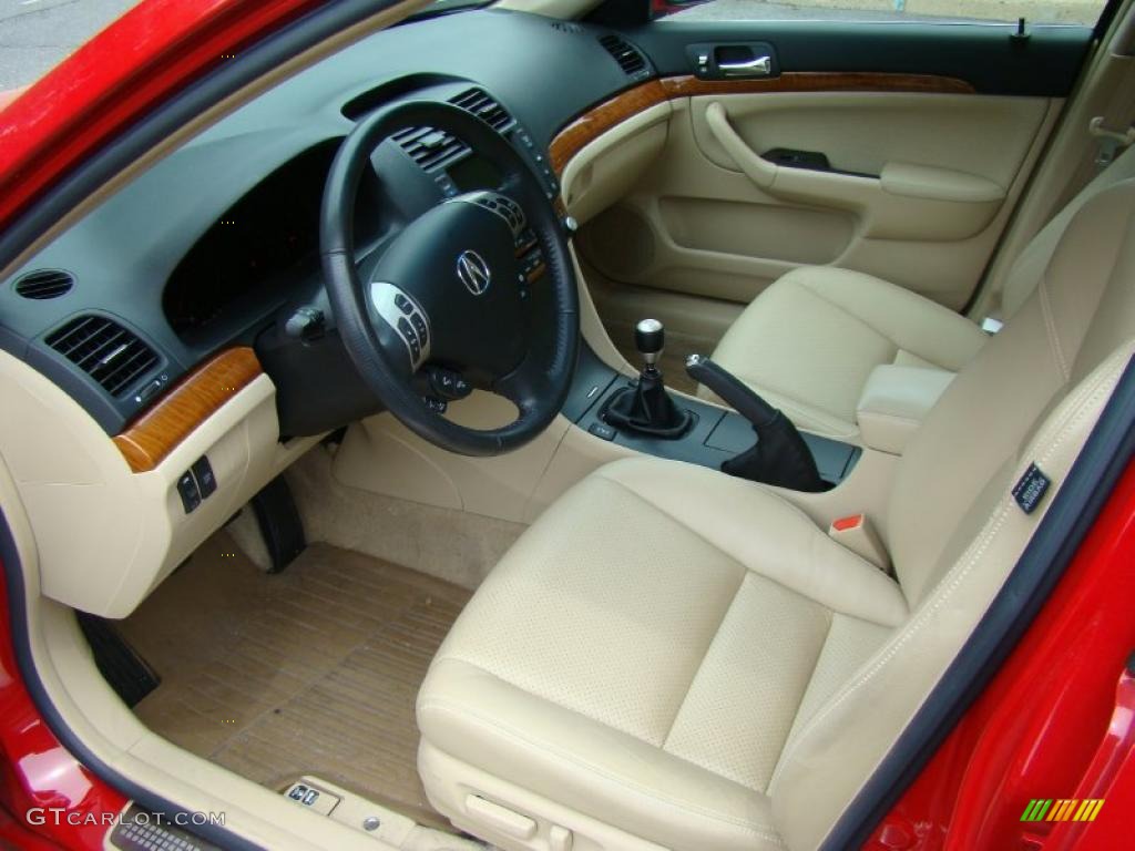 2008 TSX Sedan - Milano Red / Parchment photo #8
