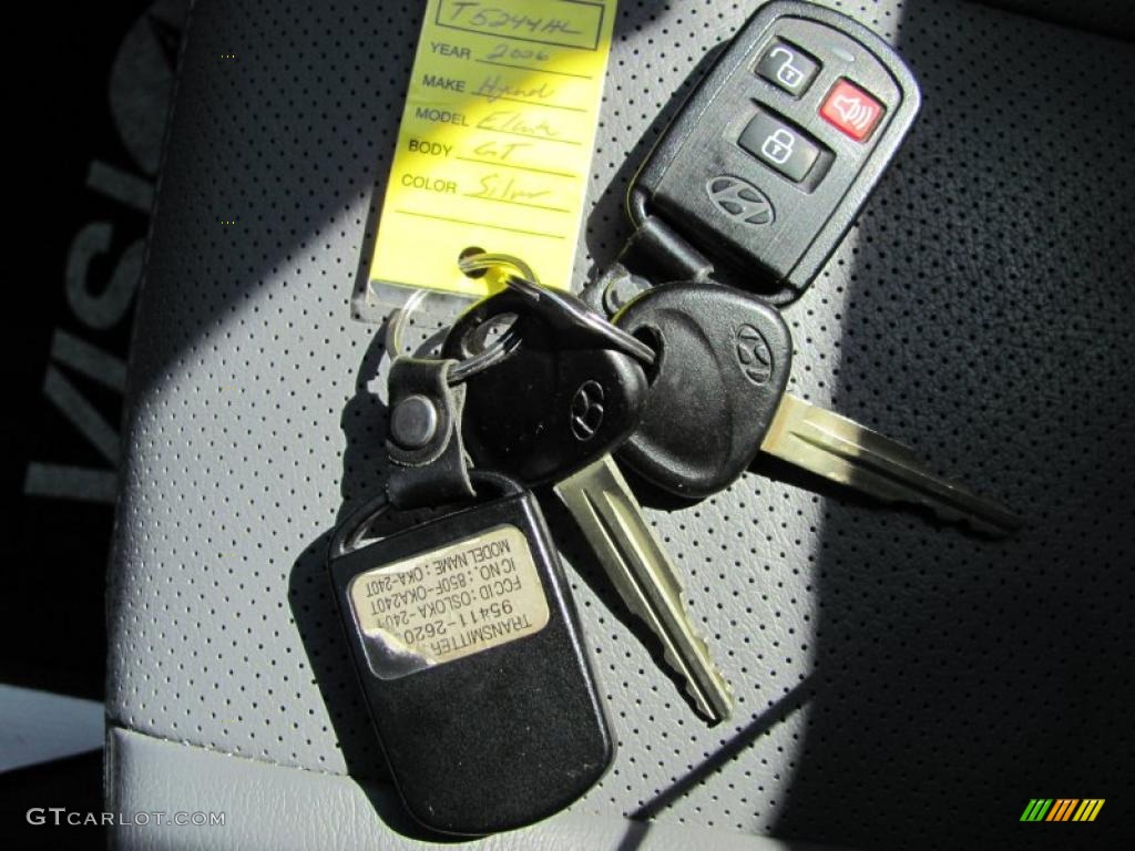 2006 Elantra GT Hatchback - Sterling Silver / Gray photo #11