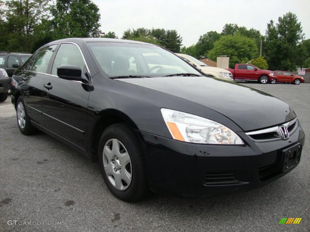 2007 Accord LX Sedan - Nighthawk Black Pearl / Ivory photo #5