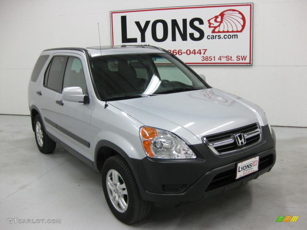 2004 CR-V EX 4WD - Satin Silver Metallic / Black photo #1