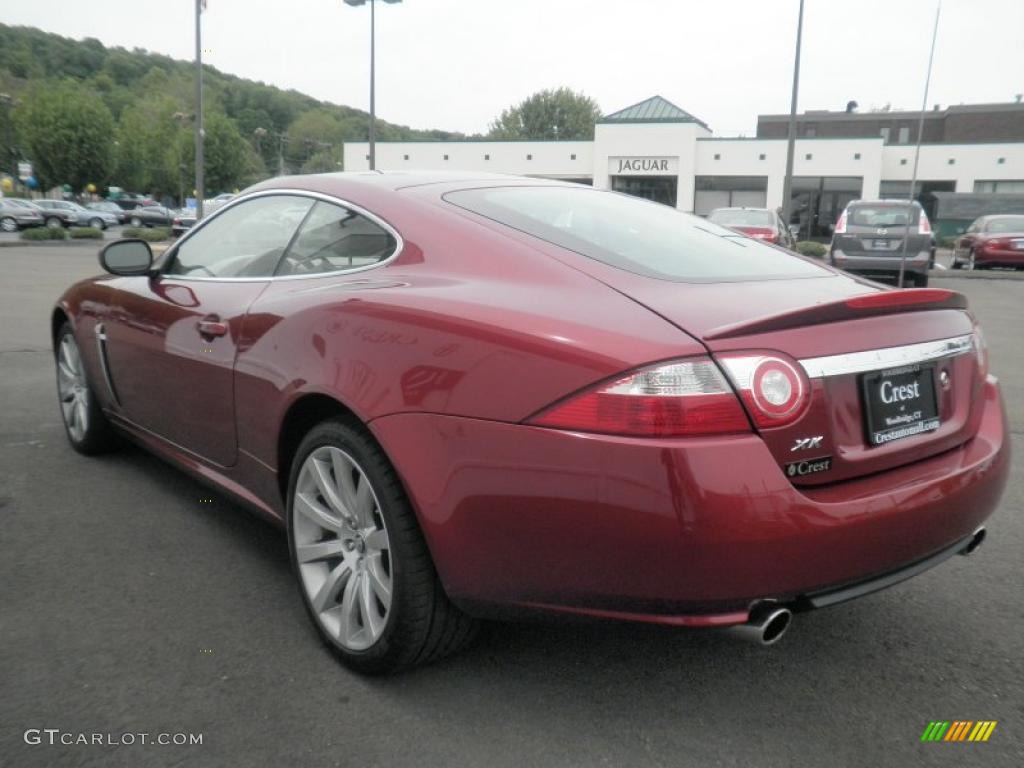 2007 XK XK8 Coupe - Radiance Red Metallic / Caramel photo #4