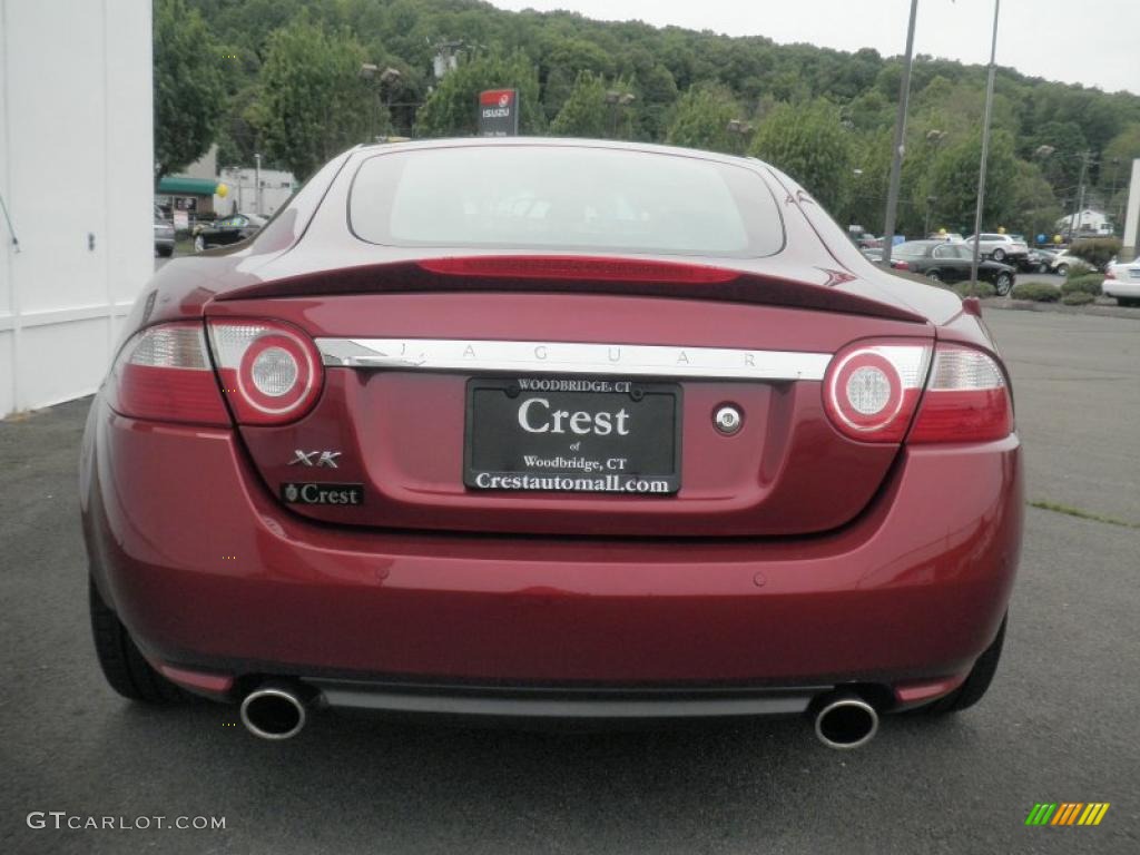 2007 XK XK8 Coupe - Radiance Red Metallic / Caramel photo #5