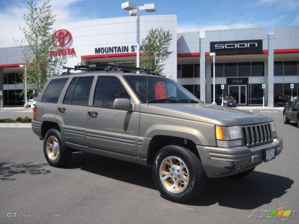 1996 Charcoal Gold Satin Jeep Grand Cherokee Limited 4x4