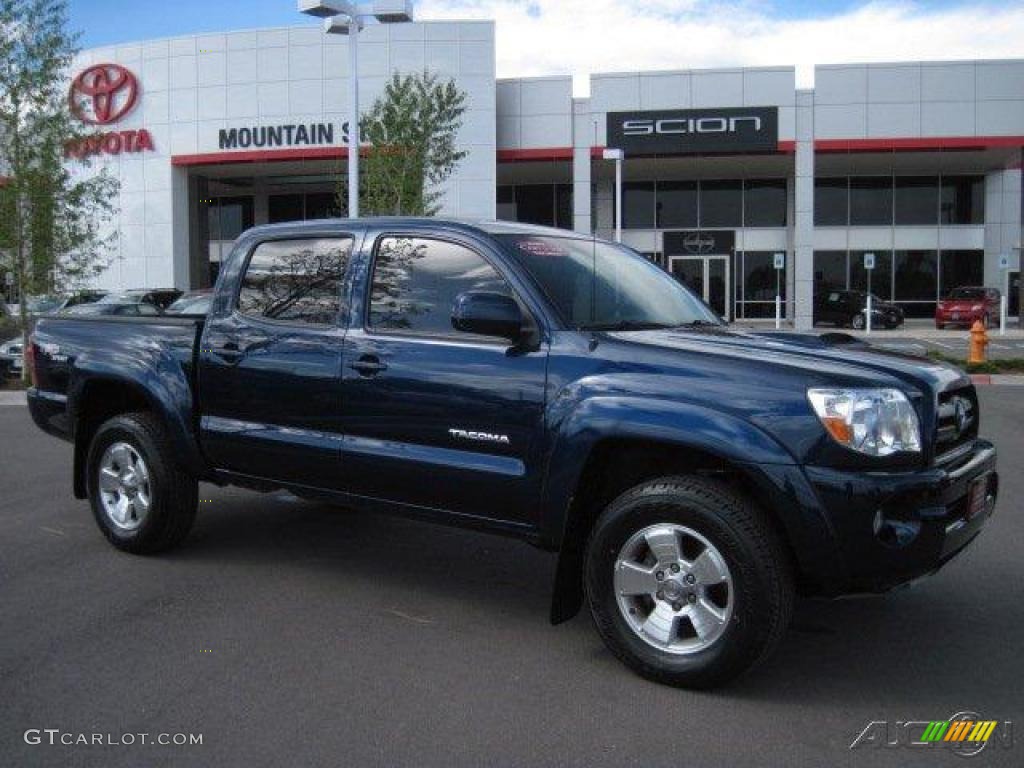 2008 Tacoma V6 TRD Sport Double Cab 4x4 - Indigo Ink Pearl / Graphite Gray photo #1