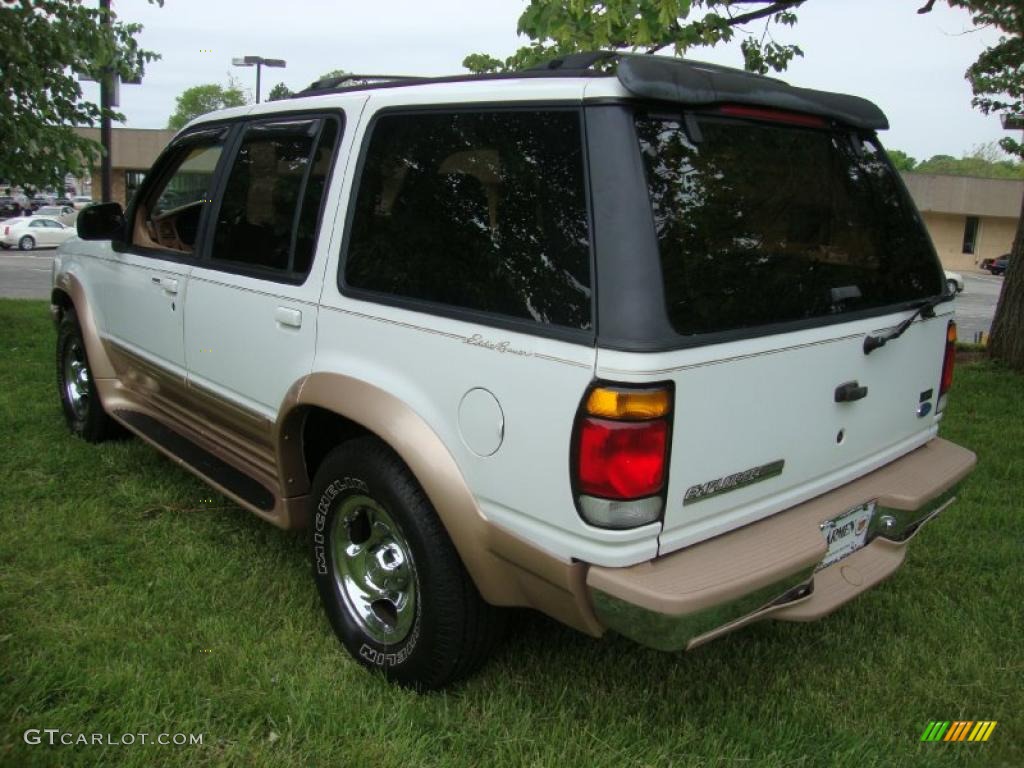 1996 Explorer Eddie Bauer 4x4 - Oxford White / Beige photo #9