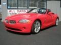 Bright Red 2003 BMW Z4 3.0i Roadster