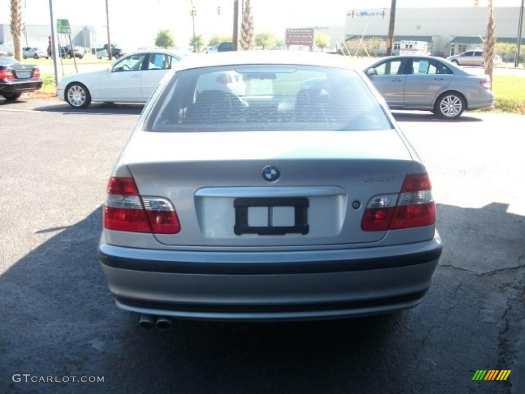 2001 3 Series 330i Sedan - Titanium Silver Metallic / Black photo #3