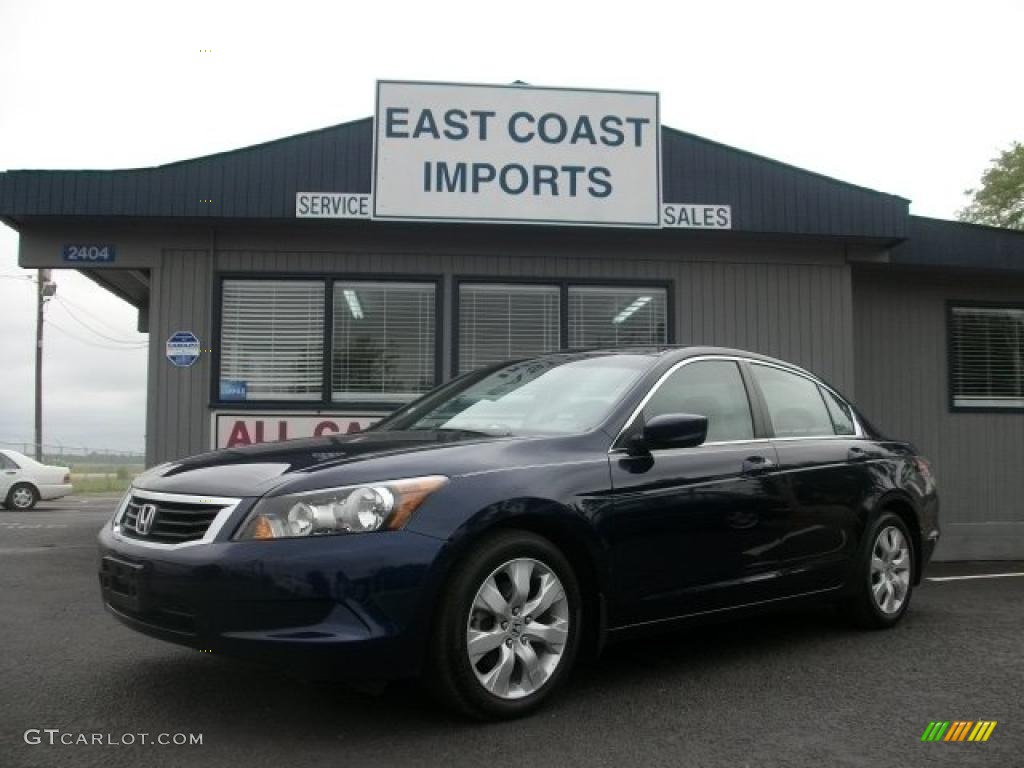 2008 Accord EX-L Sedan - Royal Blue Pearl / Gray photo #1