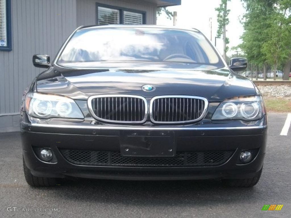 2007 7 Series 750Li Sedan - Black Sapphire Metallic / Beige photo #5