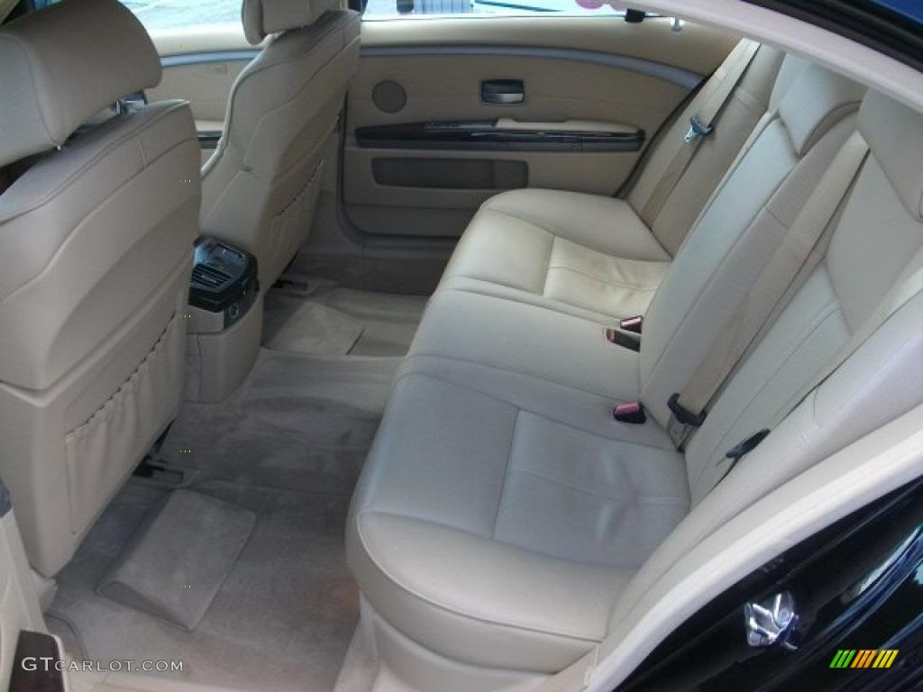 2007 7 Series 750Li Sedan - Black Sapphire Metallic / Beige photo #20