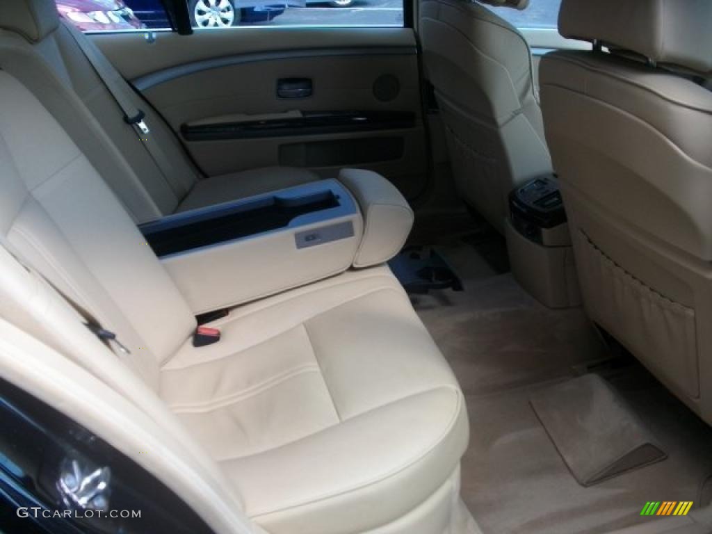 2007 7 Series 750Li Sedan - Black Sapphire Metallic / Beige photo #23