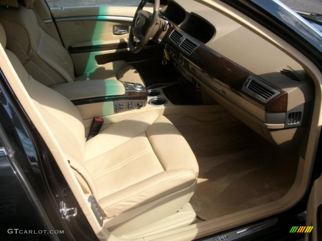 2007 7 Series 750Li Sedan - Black Sapphire Metallic / Beige photo #26