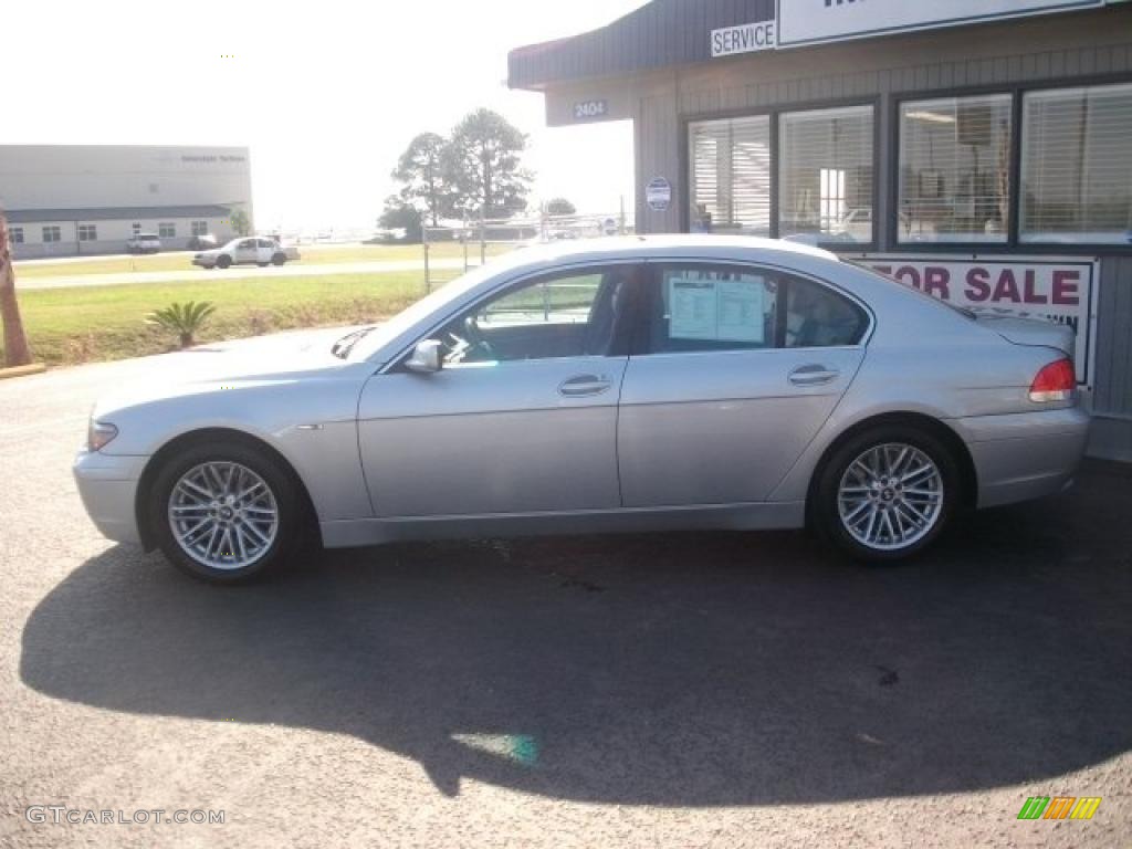 2005 7 Series 745i Sedan - Titanium Silver Metallic / Basalt Grey/Flannel Grey photo #2