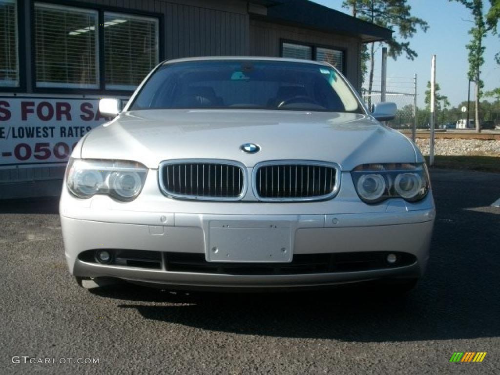 2005 7 Series 745i Sedan - Titanium Silver Metallic / Basalt Grey/Flannel Grey photo #5