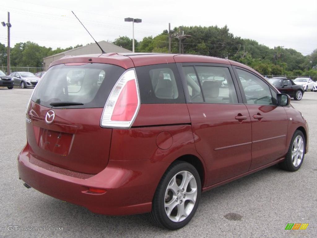 2008 MAZDA5 Sport - Copper Red / Sand photo #3
