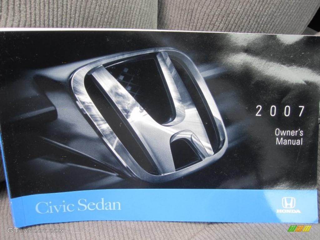 2007 Civic EX Sedan - Royal Blue Pearl / Gray photo #9
