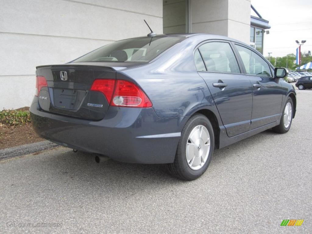 2008 Civic Hybrid Sedan - Magnetic Pearl / Blue photo #3