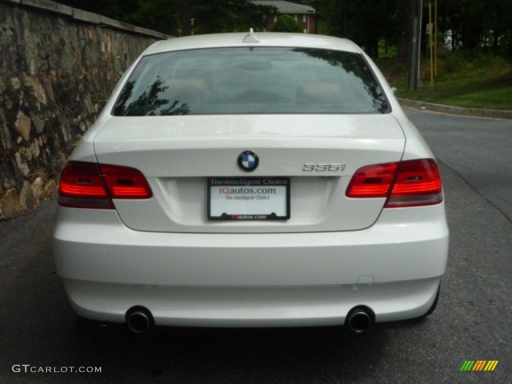 2007 3 Series 335i Coupe - Alpine White / Saddle Brown/Black photo #6