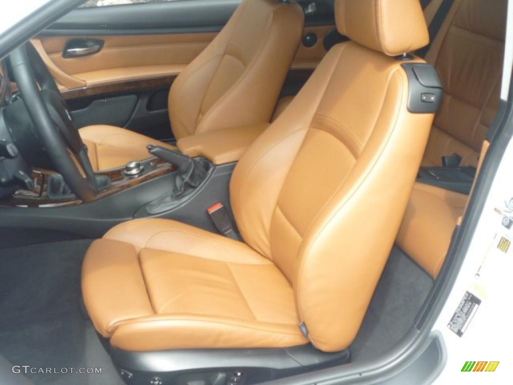 2007 3 Series 335i Coupe - Alpine White / Saddle Brown/Black photo #8
