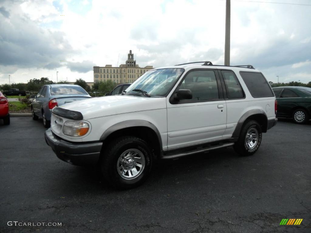 1999 Explorer Sport - Oxford White / Dark Graphite photo #2