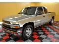 2001 Light Pewter Metallic Chevrolet Silverado 1500 Extended Cab 4x4  photo #3