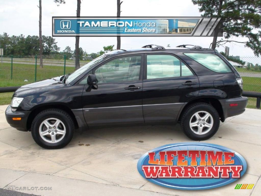 2001 RX 300 - Black Onyx / Ivory photo #1
