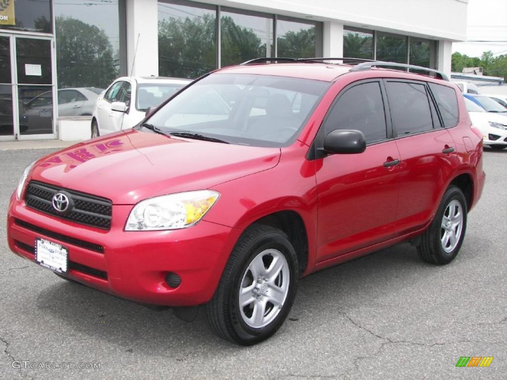 2007 RAV4 4WD - Barcelona Red Pearl / Ash Gray photo #1