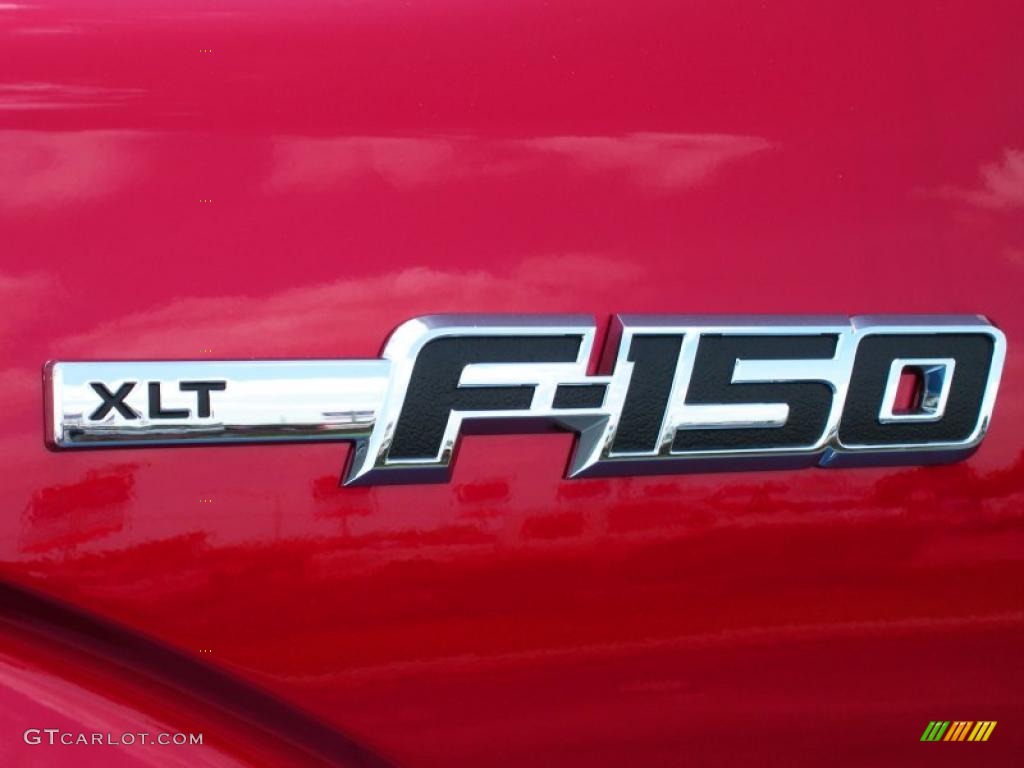 2010 F150 XLT SuperCab - Red Candy Metallic / Tan photo #4