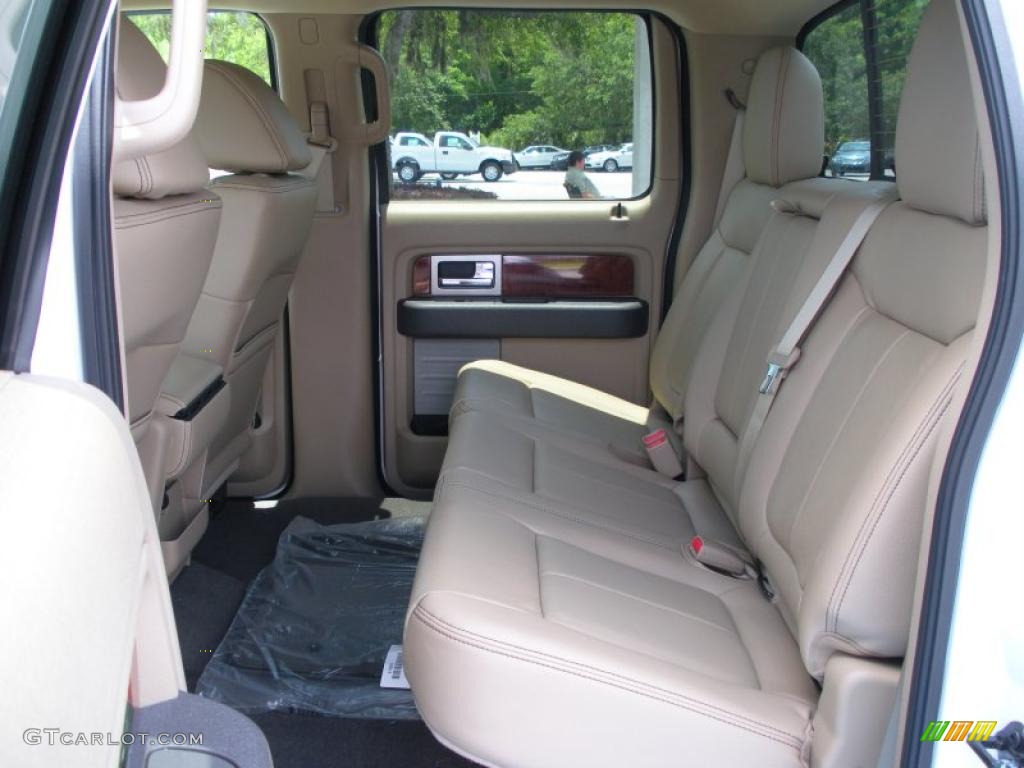 2010 F150 Lariat SuperCrew - Oxford White / Tan photo #6