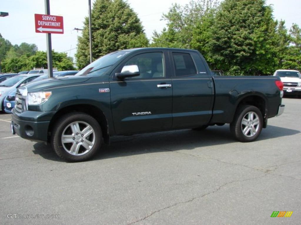 2007 Tundra Limited Double Cab 4x4 - Timberland Mica / Beige photo #2