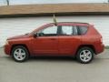 2008 Inferno Red Crystal Pearl Jeep Compass Sport  photo #2