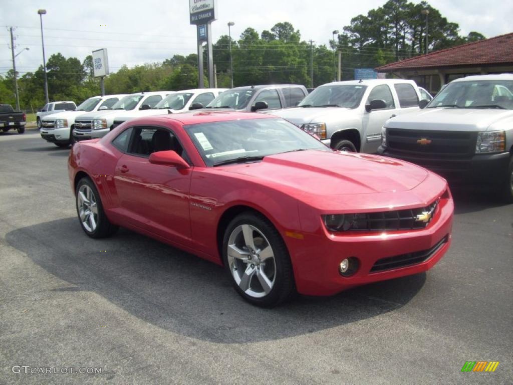 2010 Camaro LT/RS Coupe - Victory Red / Black photo #7