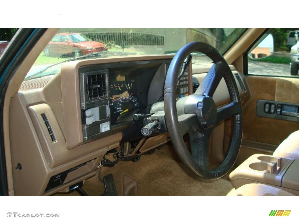 1993 C/K C1500 Extended Cab - Bright Teal Metallic / Tan photo #10