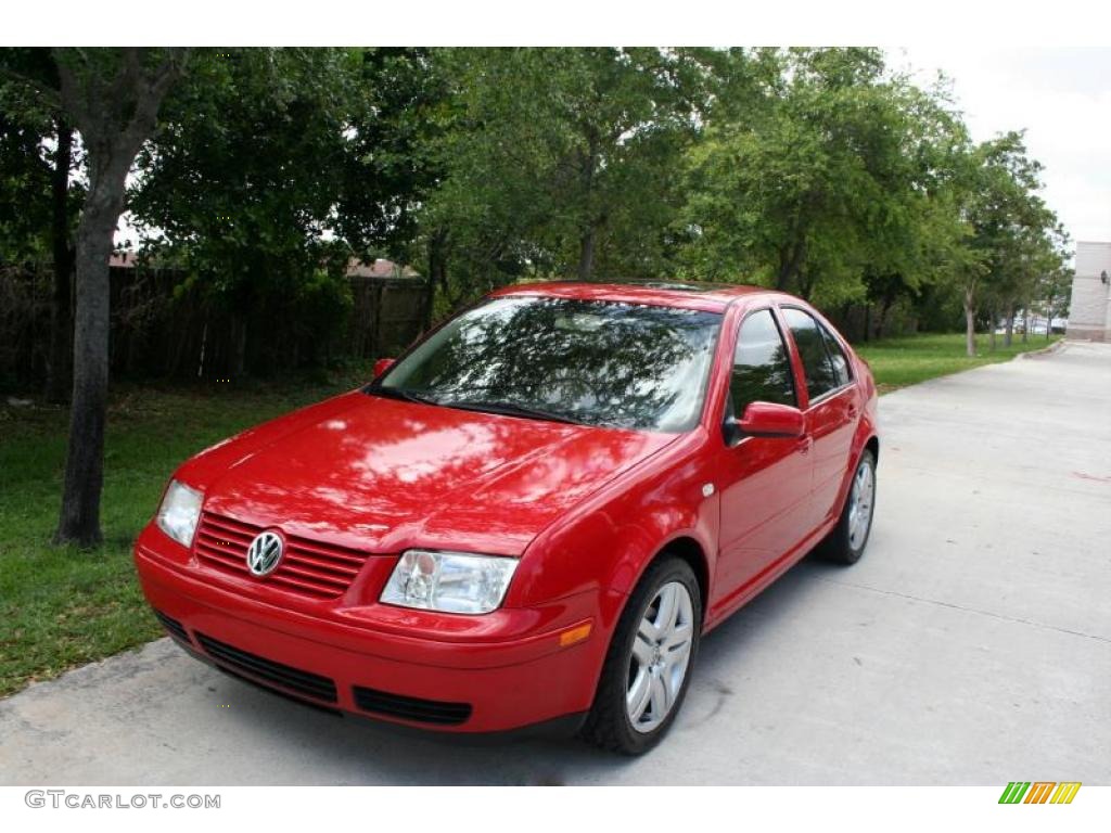 Tornado Red Volkswagen Jetta