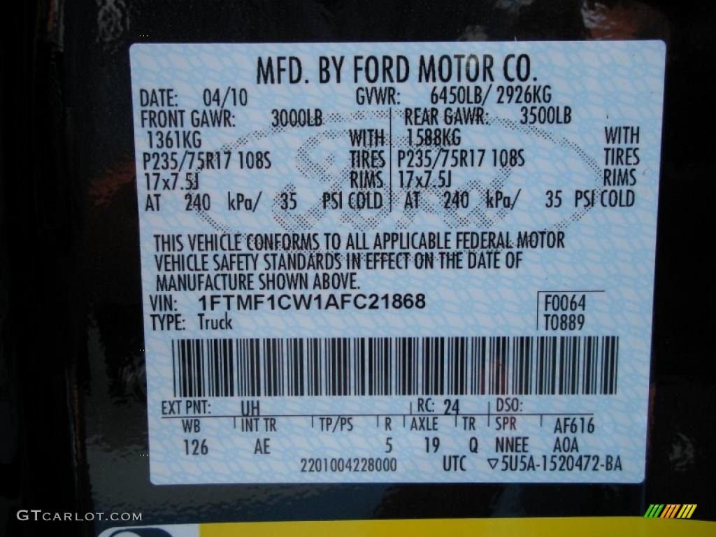 2010 F150 XL Regular Cab - Tuxedo Black / Medium Stone photo #11