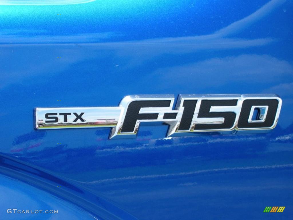 2010 F150 STX SuperCab - Blue Flame Metallic / Medium Stone photo #4