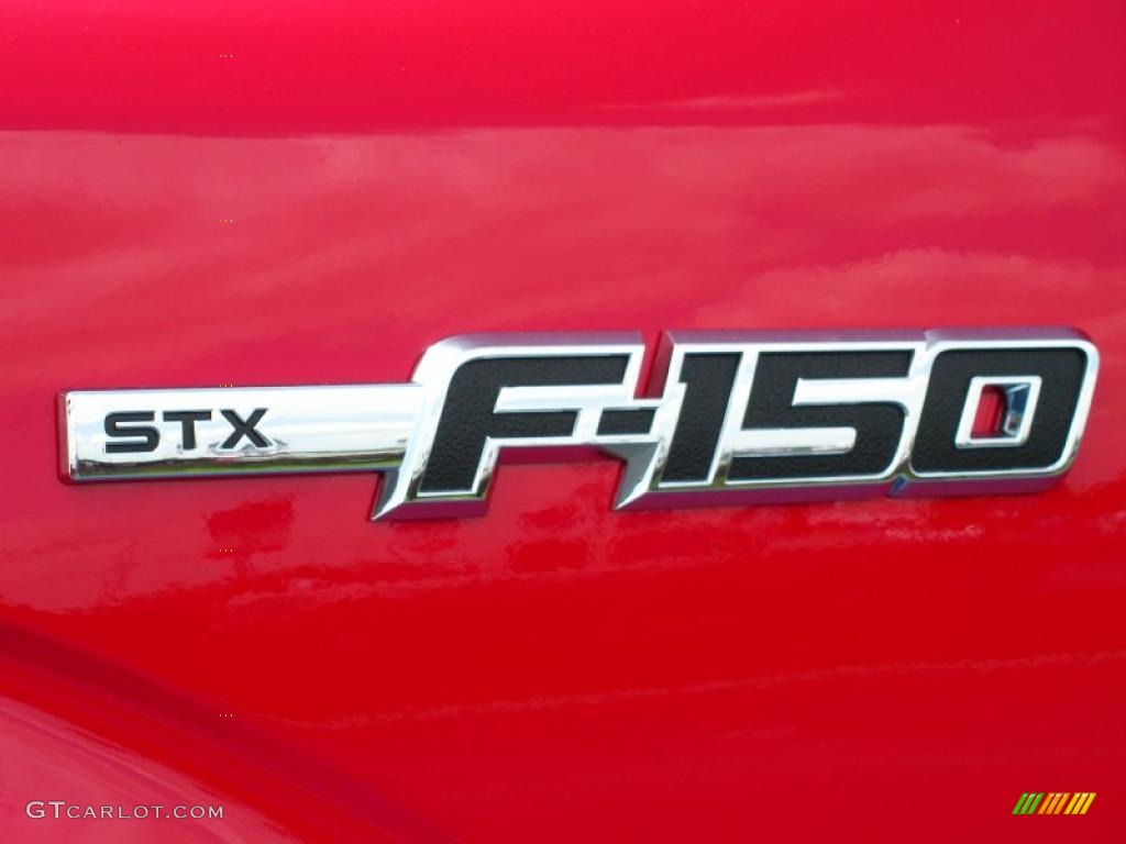 2010 F150 STX SuperCab - Vermillion Red / Medium Stone photo #4