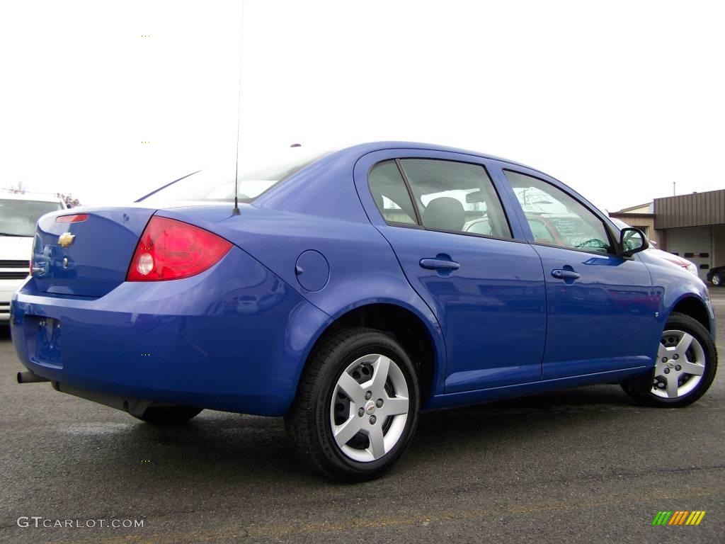 2008 Cobalt LS Sedan - Blue Flash Metallic / Gray photo #3