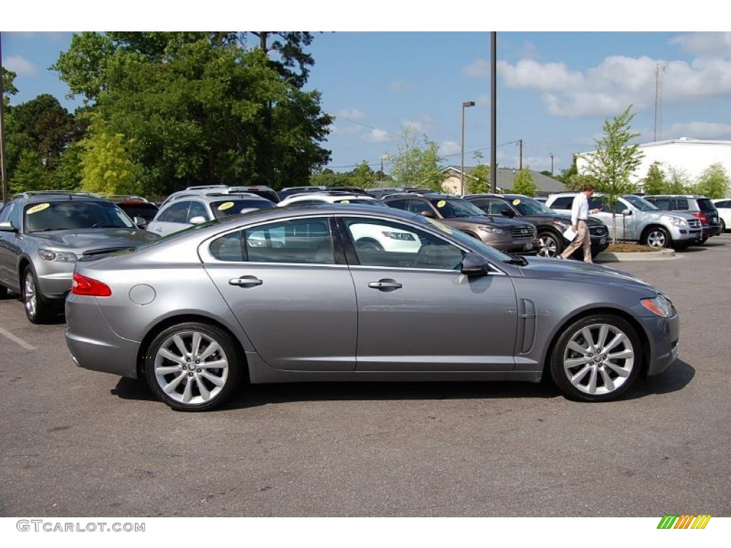 2010 XF Premium Sport Sedan - Lunar Grey Metallic / Warm Charcoal photo #15