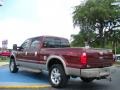 2008 Dark Toreador Red Ford F250 Super Duty Lariat Crew Cab 4x4  photo #3