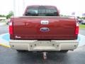 2008 Dark Toreador Red Ford F250 Super Duty Lariat Crew Cab 4x4  photo #4