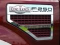 2008 Dark Toreador Red Ford F250 Super Duty Lariat Crew Cab 4x4  photo #9