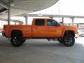 2010 Custom Orange GMC Sierra 2500HD Z71 Crew Cab 4x4  photo #9