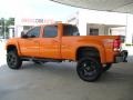 2010 Custom Orange GMC Sierra 2500HD Z71 Crew Cab 4x4  photo #11