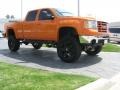 2010 Custom Orange GMC Sierra 2500HD Z71 Crew Cab 4x4  photo #26