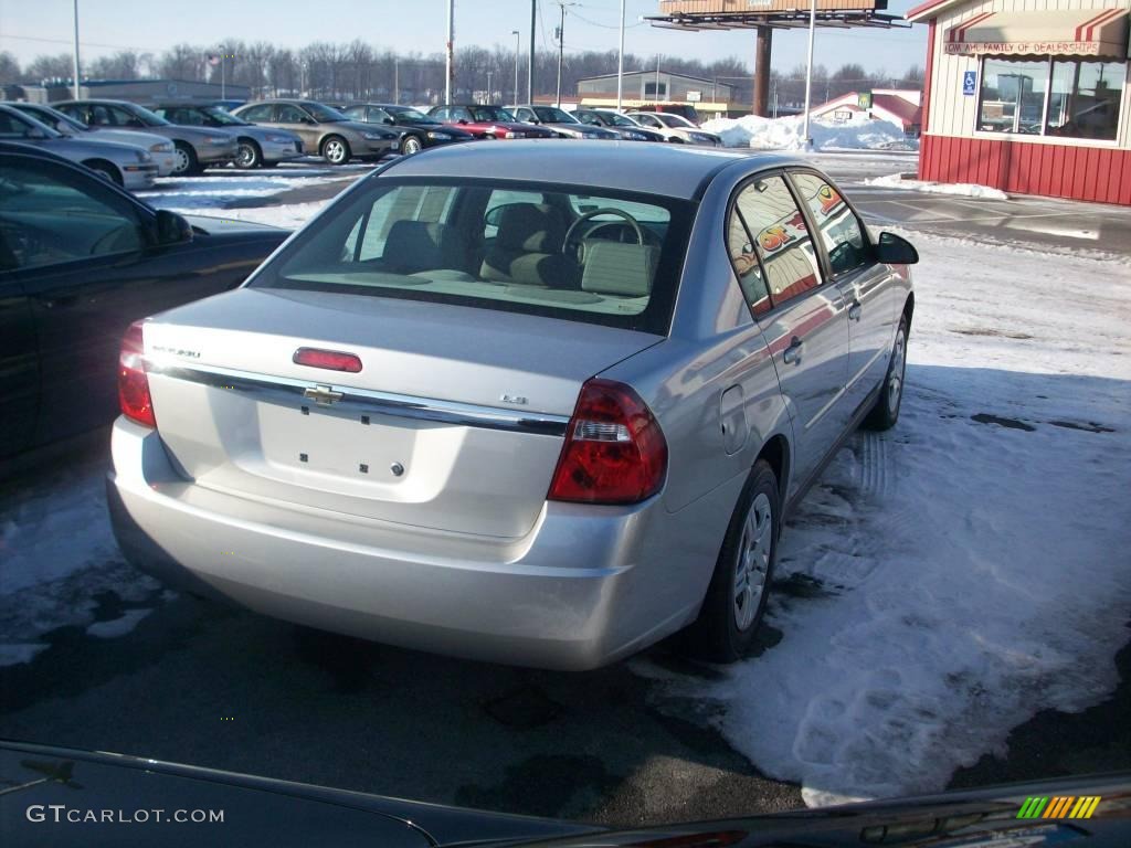 2006 Malibu LS Sedan - Silverstone Metallic / Titanium Gray photo #3
