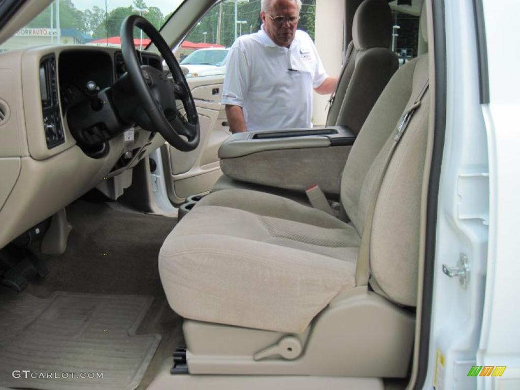 2007 Silverado 1500 Classic LT Crew Cab 4x4 - Summit White / Tan photo #8