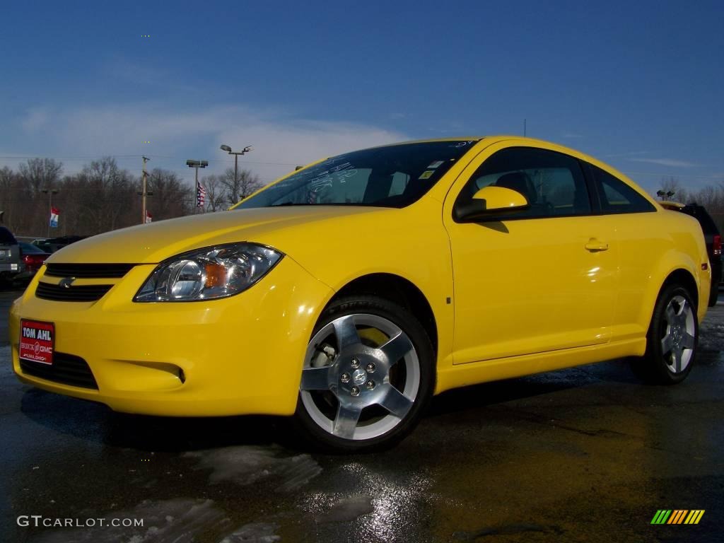 2008 Cobalt Sport Coupe - Rally Yellow / Ebony photo #1