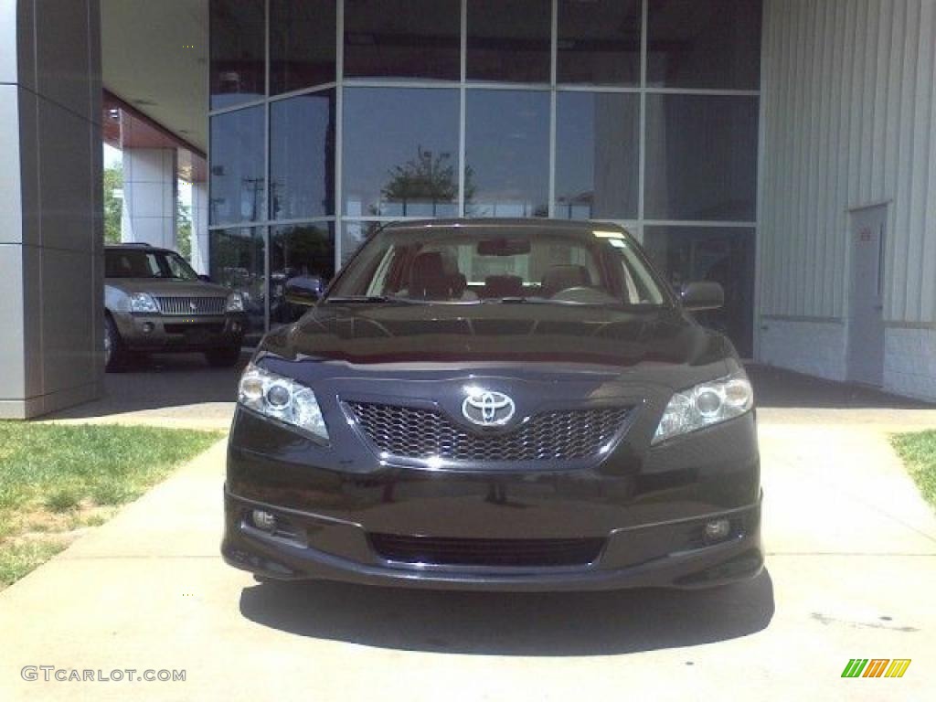 2007 Camry SE - Black / Dark Charcoal photo #2
